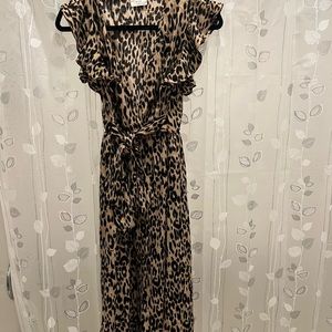 Cheetah print maxi dress